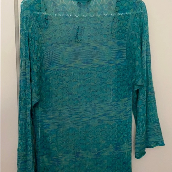 NWT Bebe green high slit duster kimono (no belt) - Picture 8 of 11